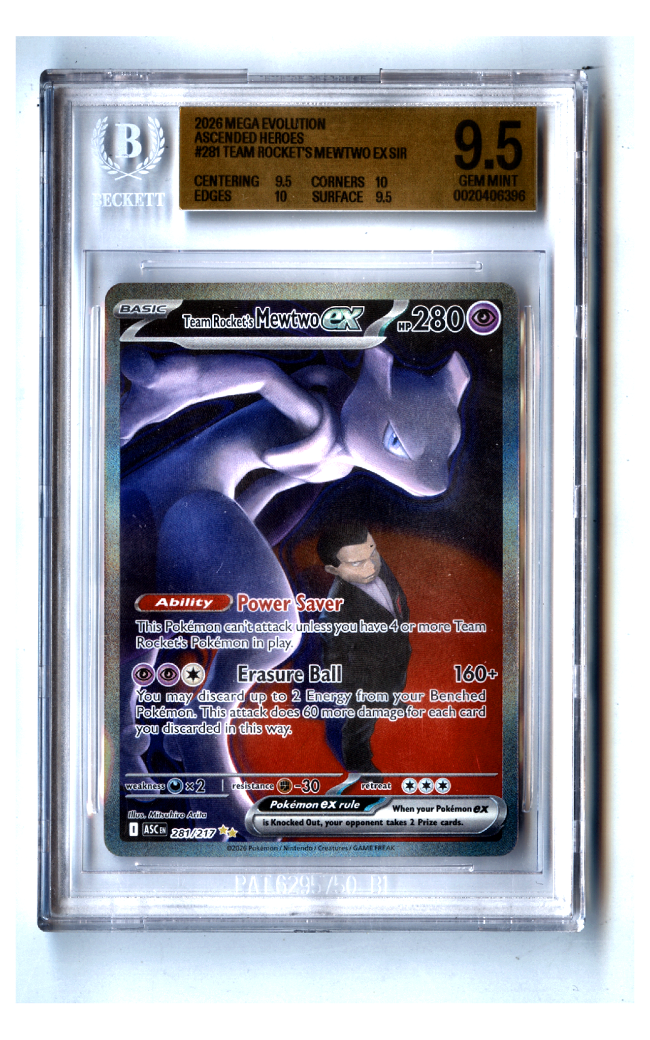 Team Rocket's Mewtwo ex - BGS 9.5