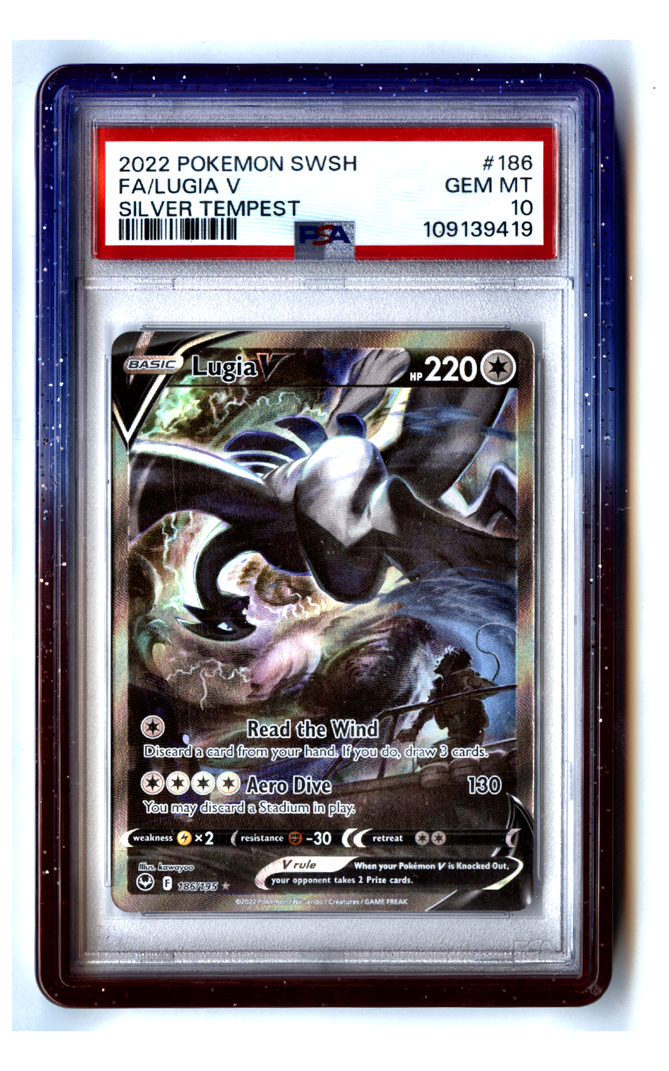 lugia v pokemon card - PSA 10 The case features a Tribal Commanders (+ support Cover:Card Back video-games