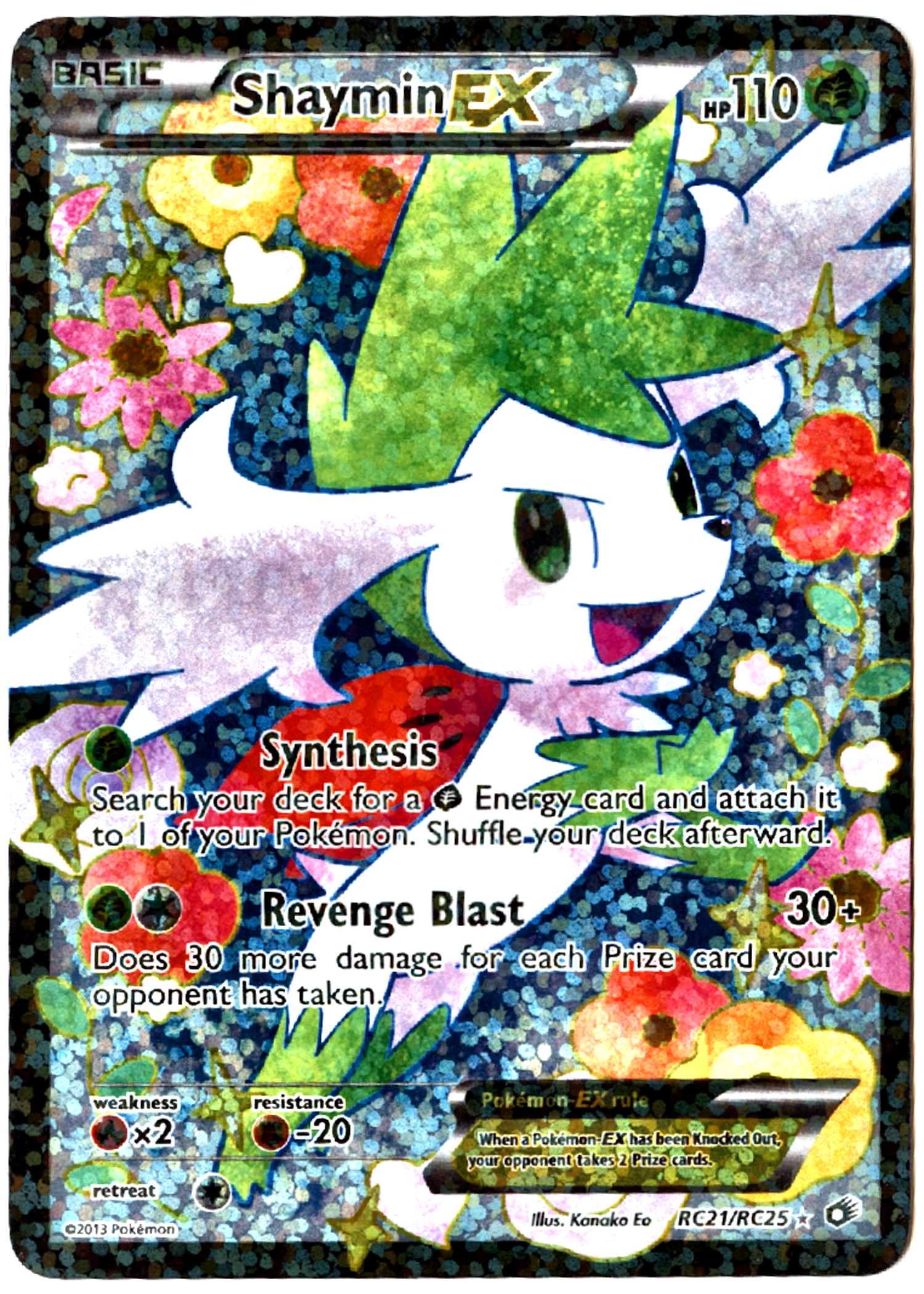 Shaymin-EX - RC21 - Legendary Treasures - Near Mint — front