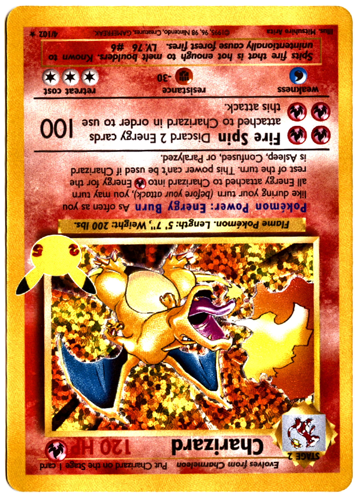 Charizard - 4 - Celebrations: Classic Collection - Near Mint — back