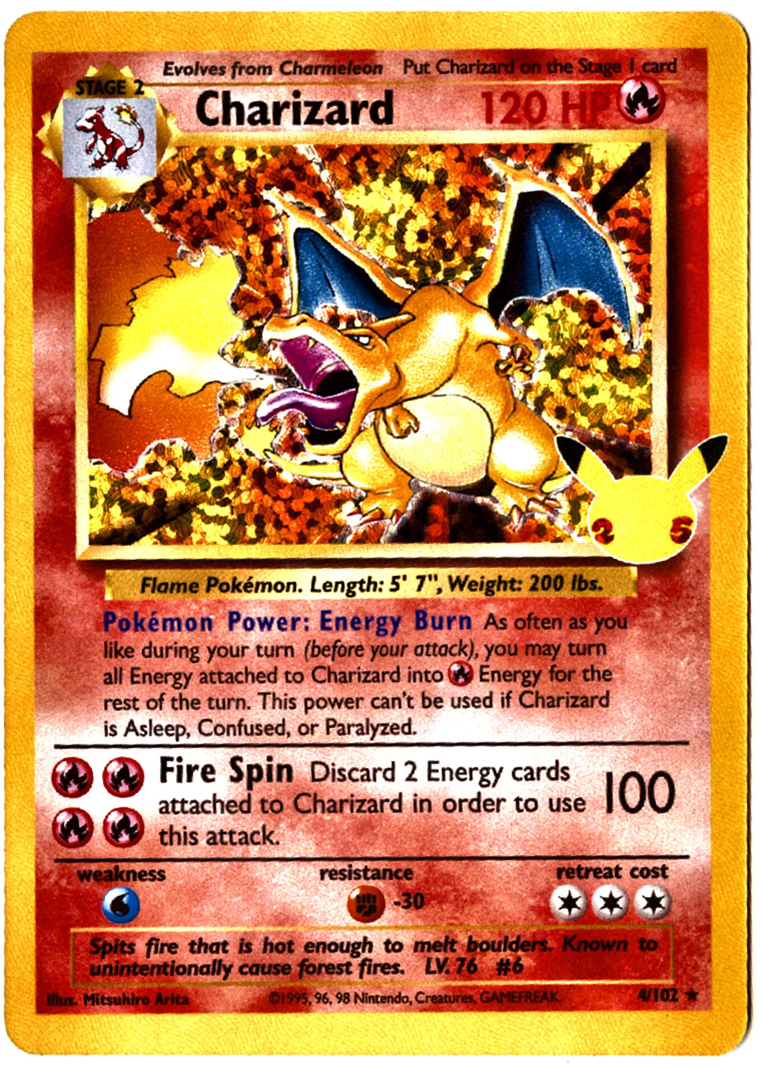 Charizard - 4 - Celebrations: Classic Collection - Near Mint — front