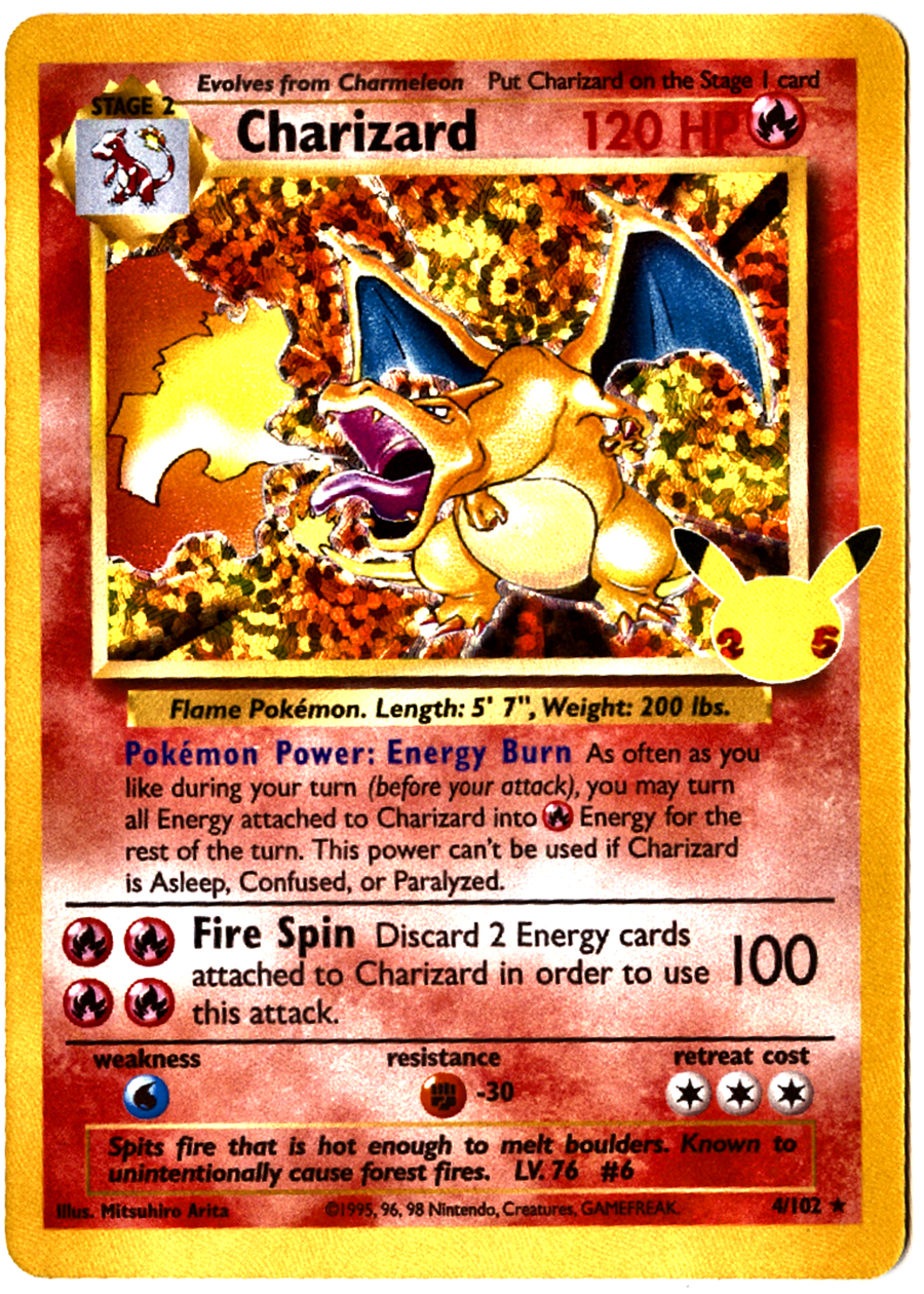 Charizard - 4 - Celebrations: Classic Collection - Near Mint — front