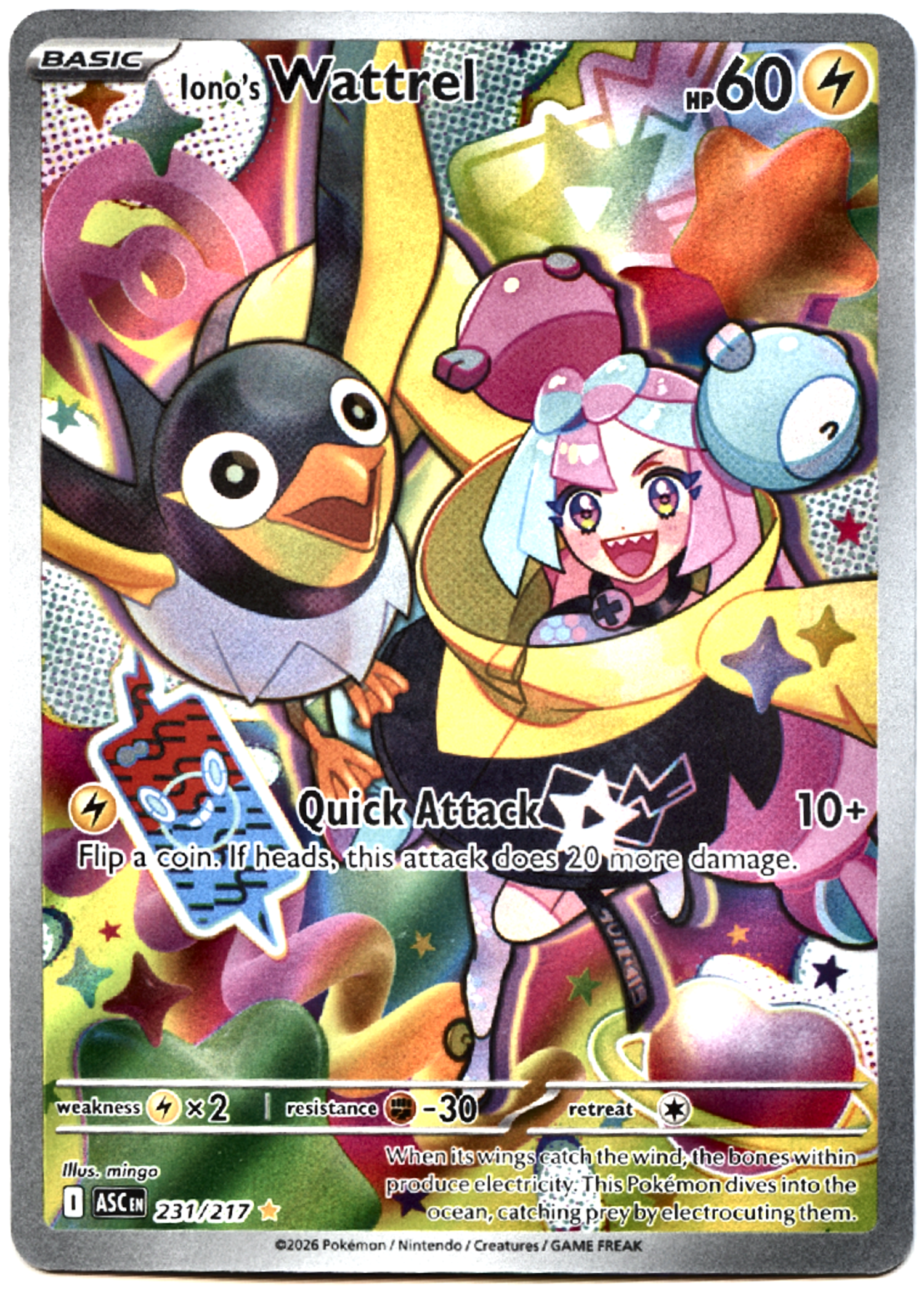 Iono's Wattrel - 231 - Ascended Heroes - Near Mint — front