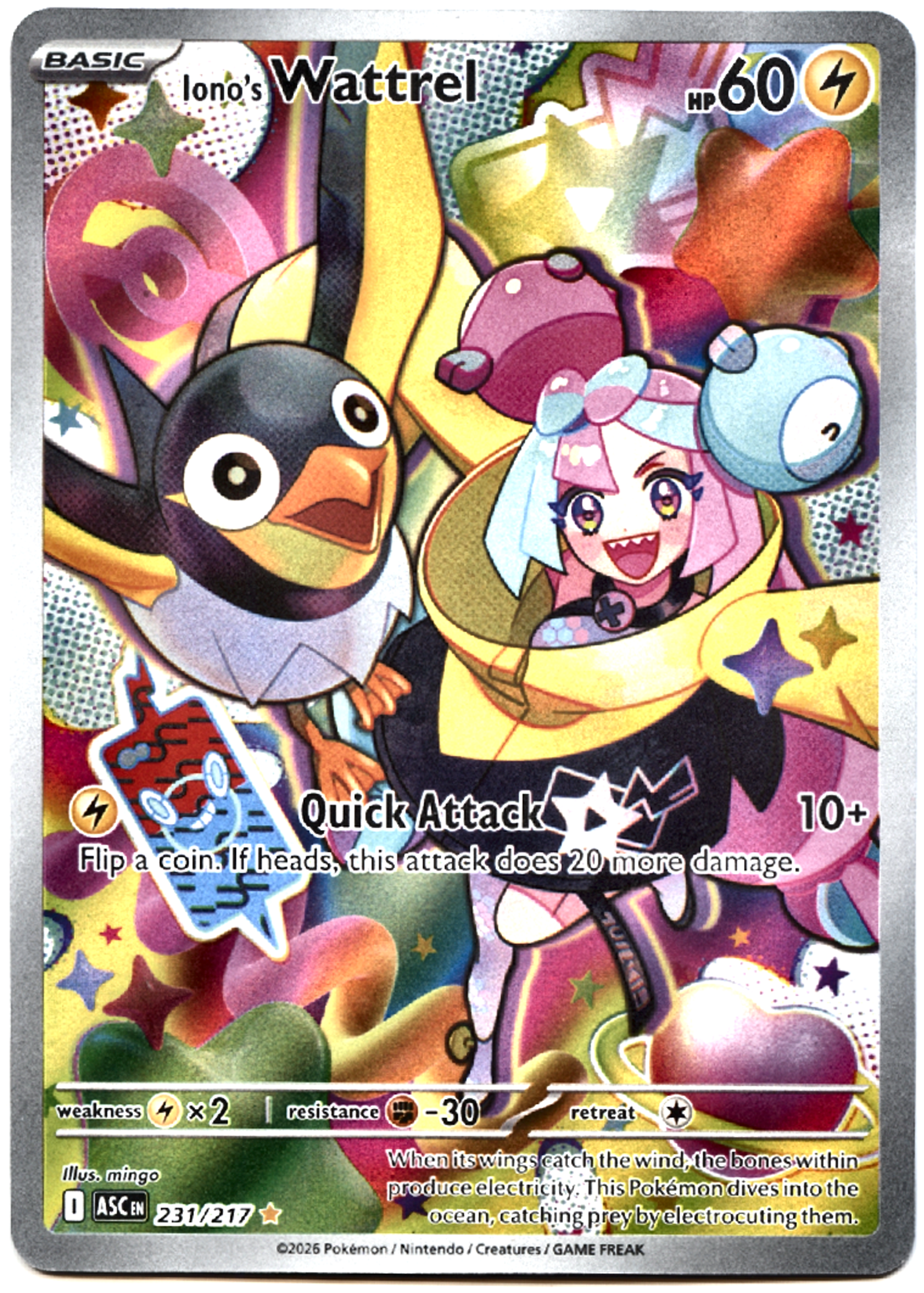 Iono's Wattrel - 231 - Ascended Heroes - Near Mint — front