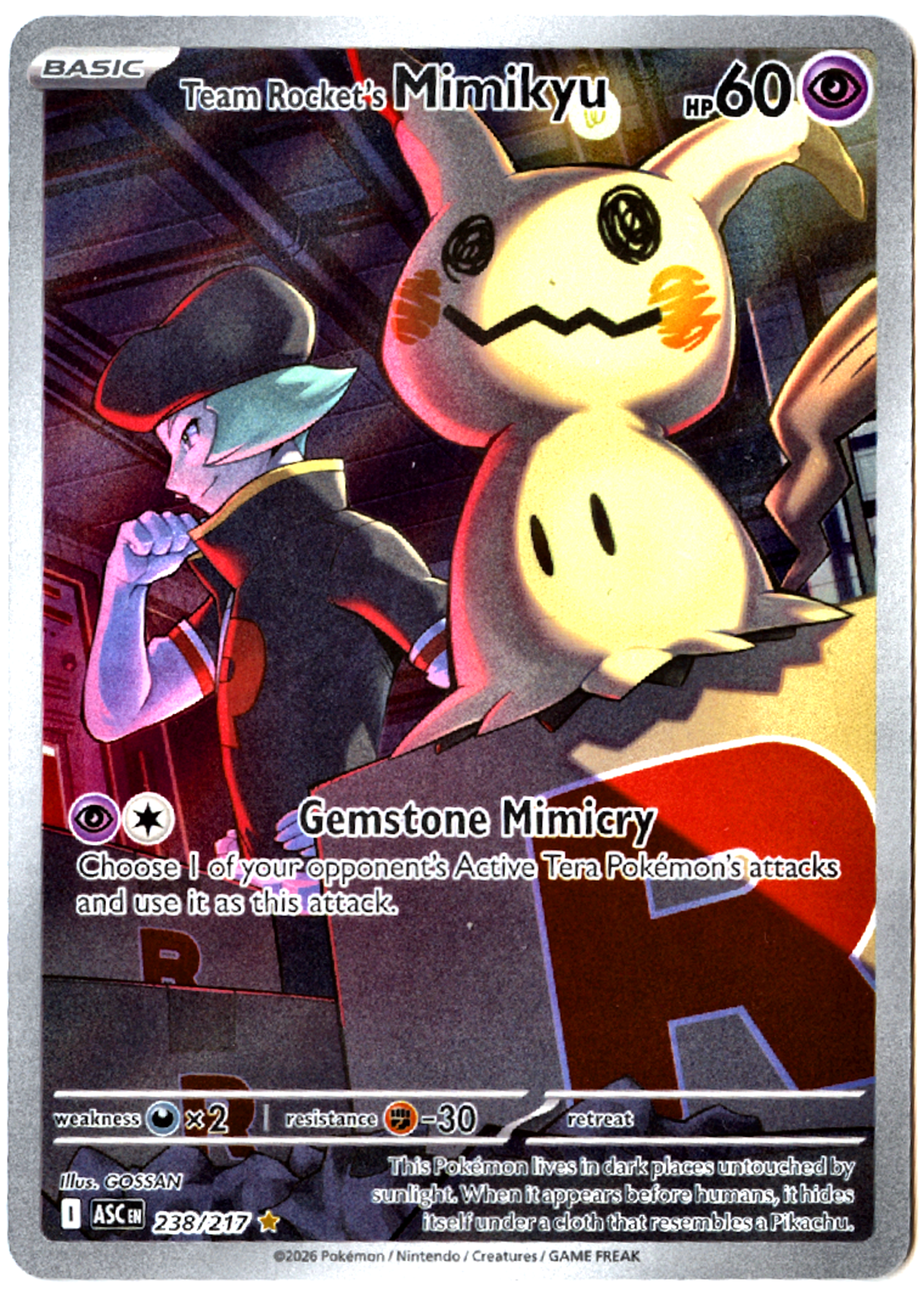 Team Rocket's Mimikyu - 238 - Ascended Heroes - Near Mint — front
