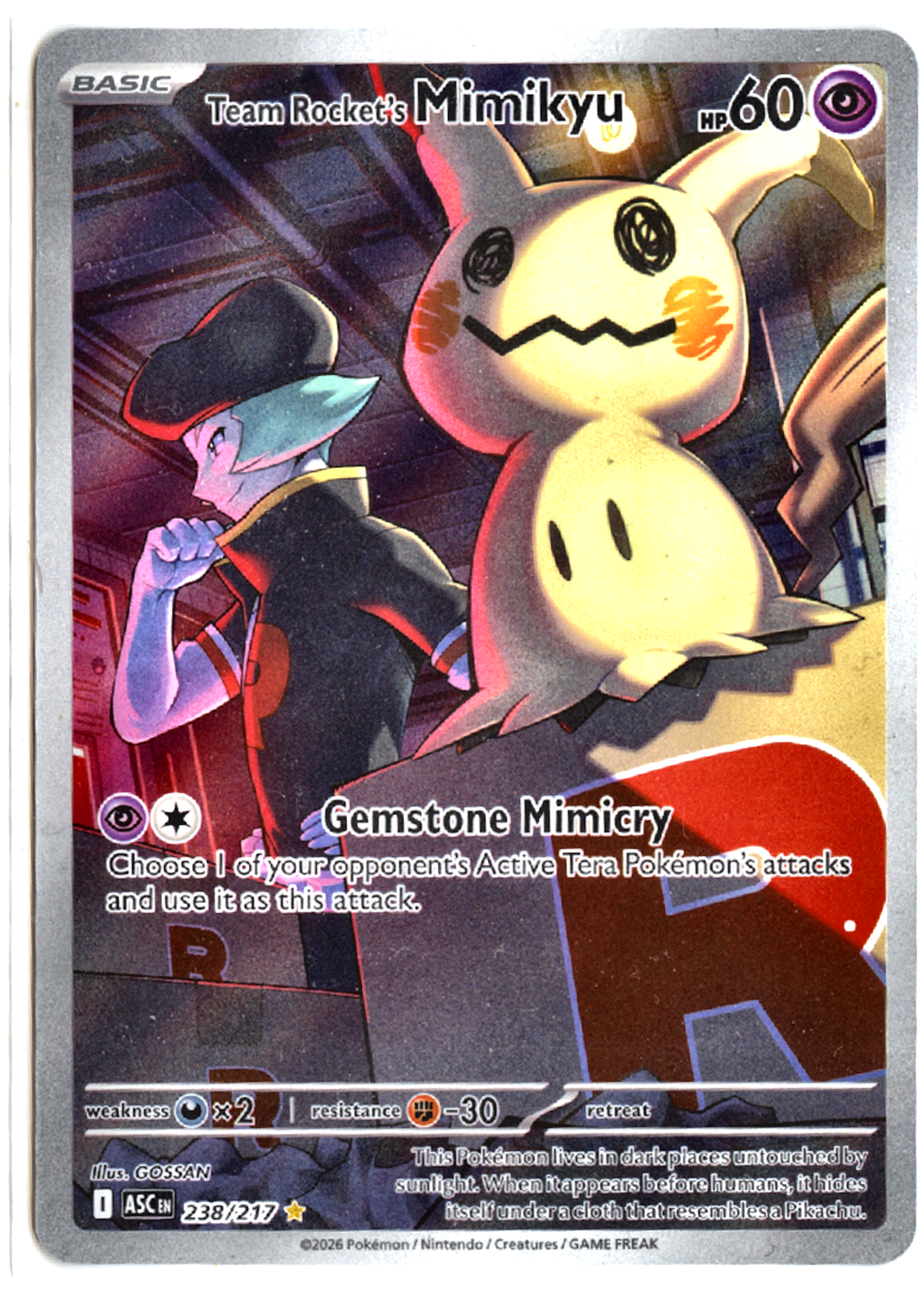 Team Rocket's Mimikyu - 238 - Ascended Heroes - Near Mint — front