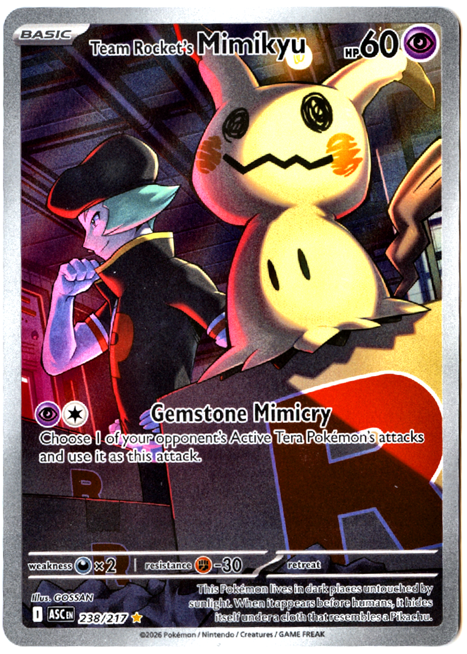 Team Rocket's Mimikyu - 238 - Ascended Heroes - Near Mint — front