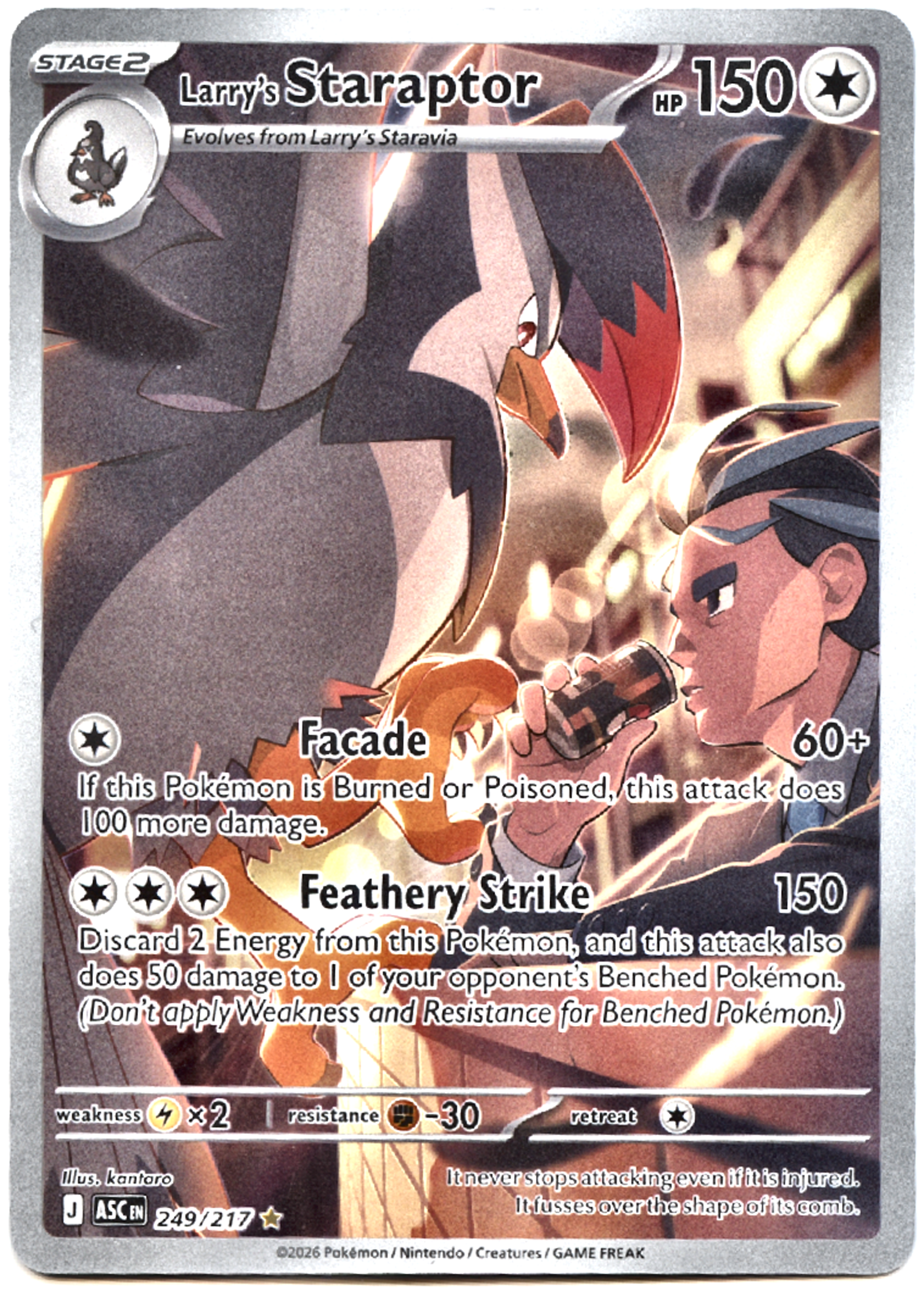 Larry's Staraptor - 249 - Ascended Heroes - Near Mint — front