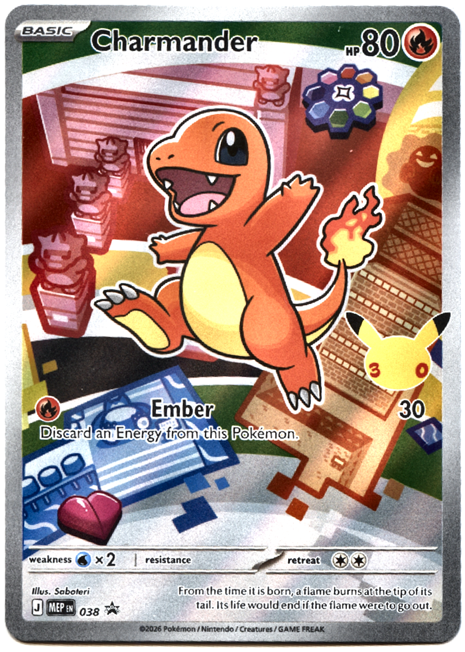 Charmander - 38 - Mega Evolution Black Star Promos - Near Mint — front