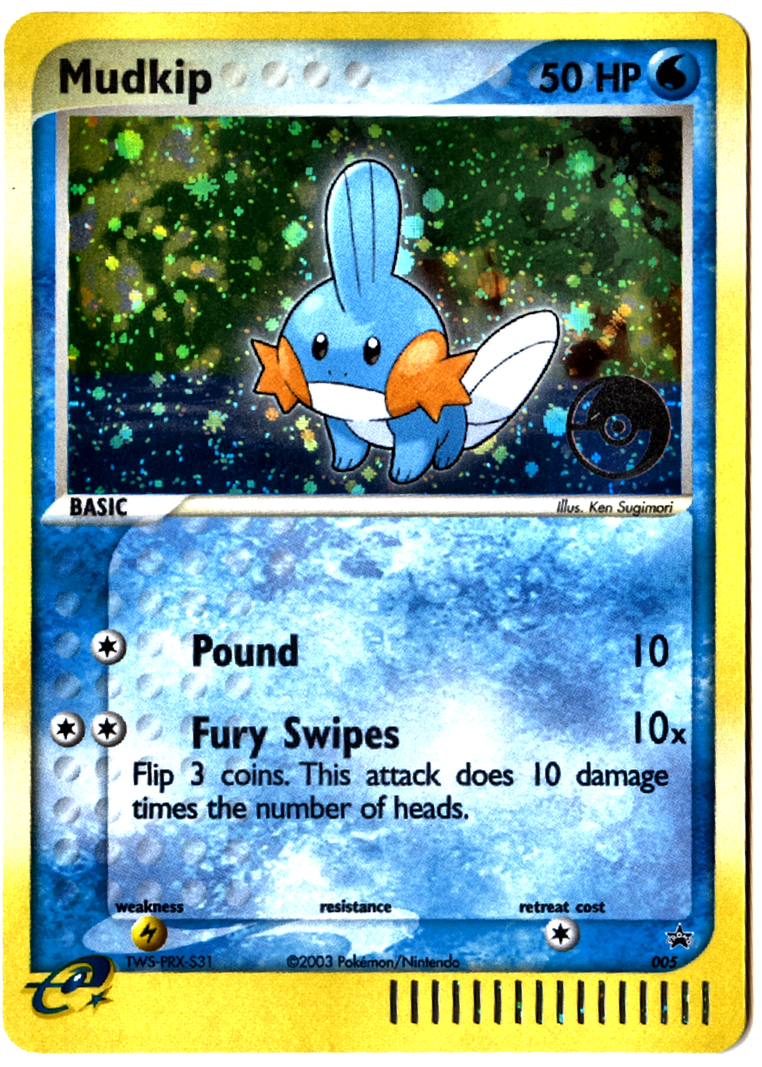 Mudkip - 5 - Nintendo Black Star Promos - Near Mint — front