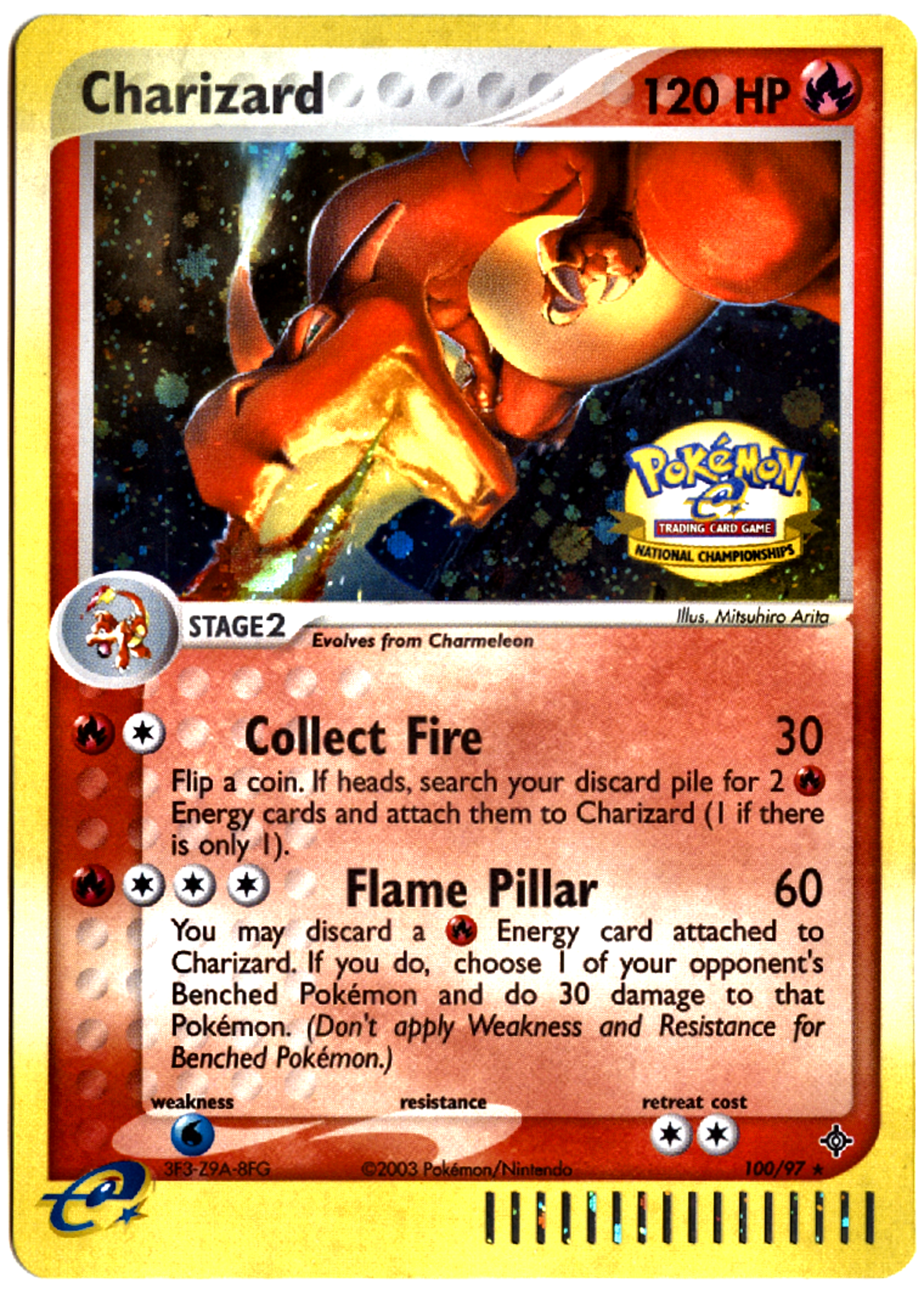 Charizard National Championships - 100 - Dragon - Near Mint — front