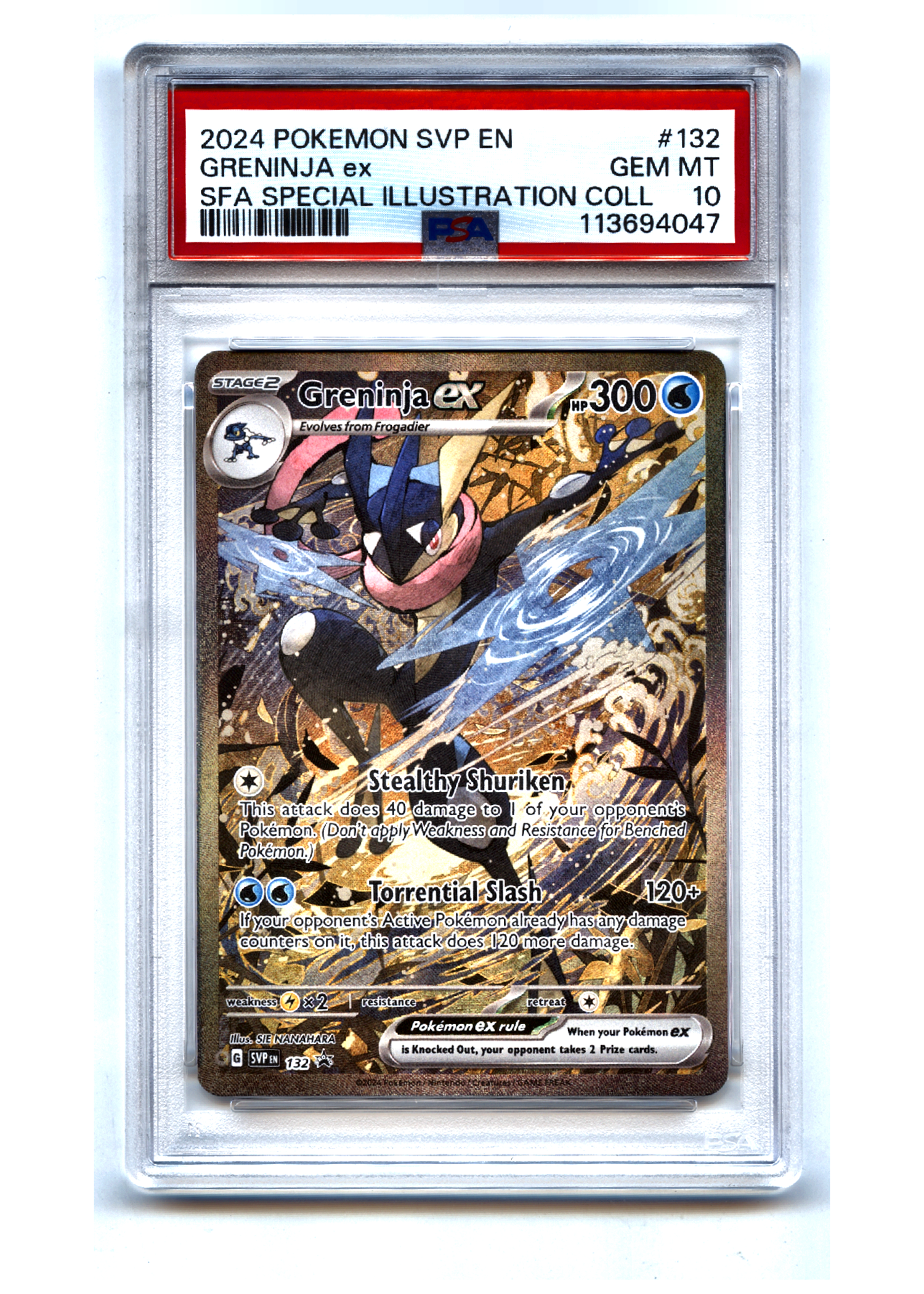 Greninja ex - PSA 10 - Scarlet & Violet Black Star Promos — front