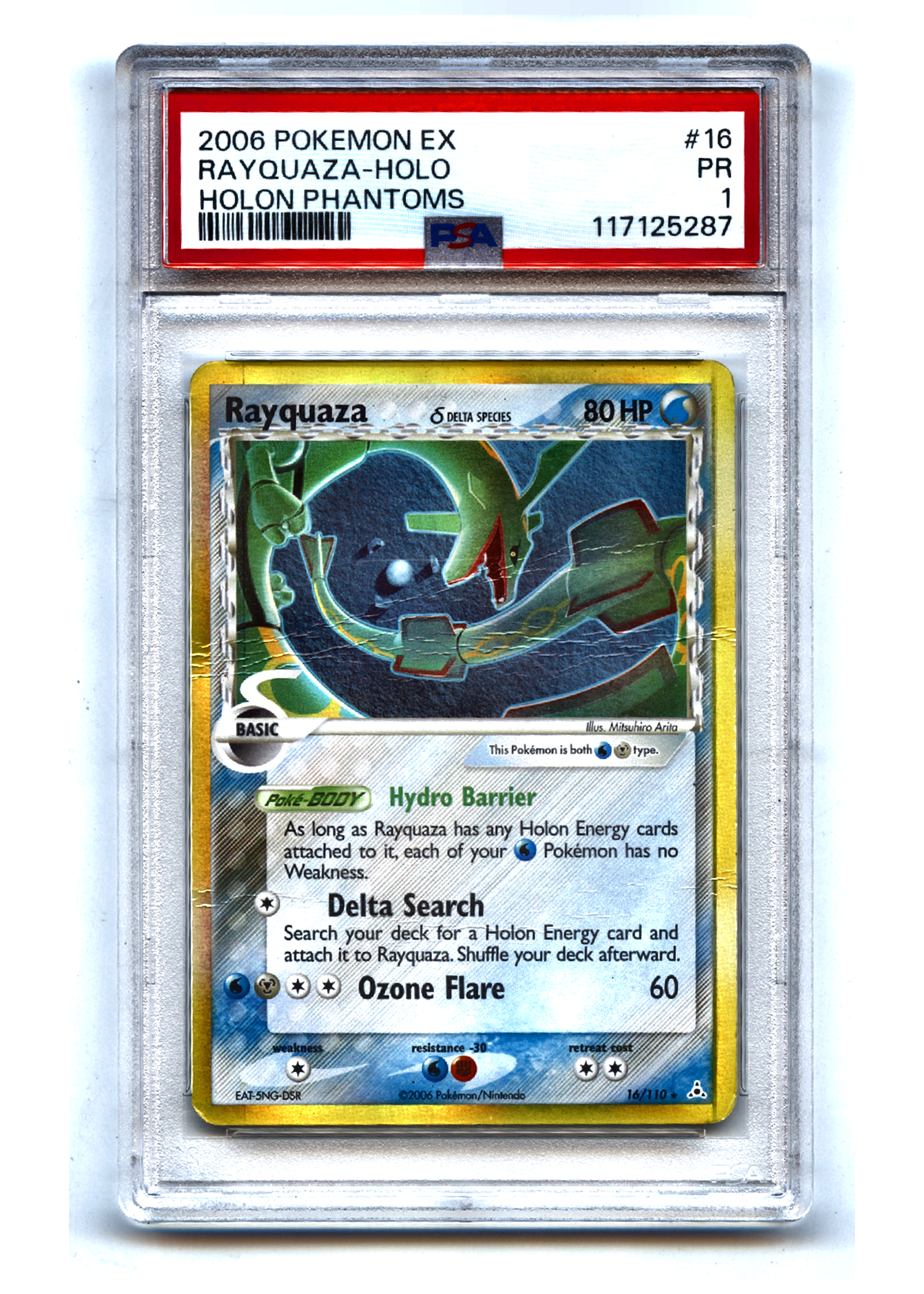 Rayquaza δ - PSA 1 - Holon Phantoms — front