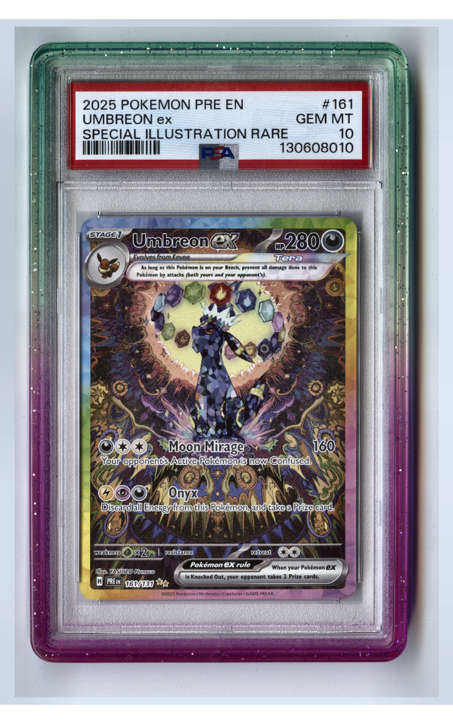 Umbreon EX - PSA 10 - Prismatic Evolutions, front