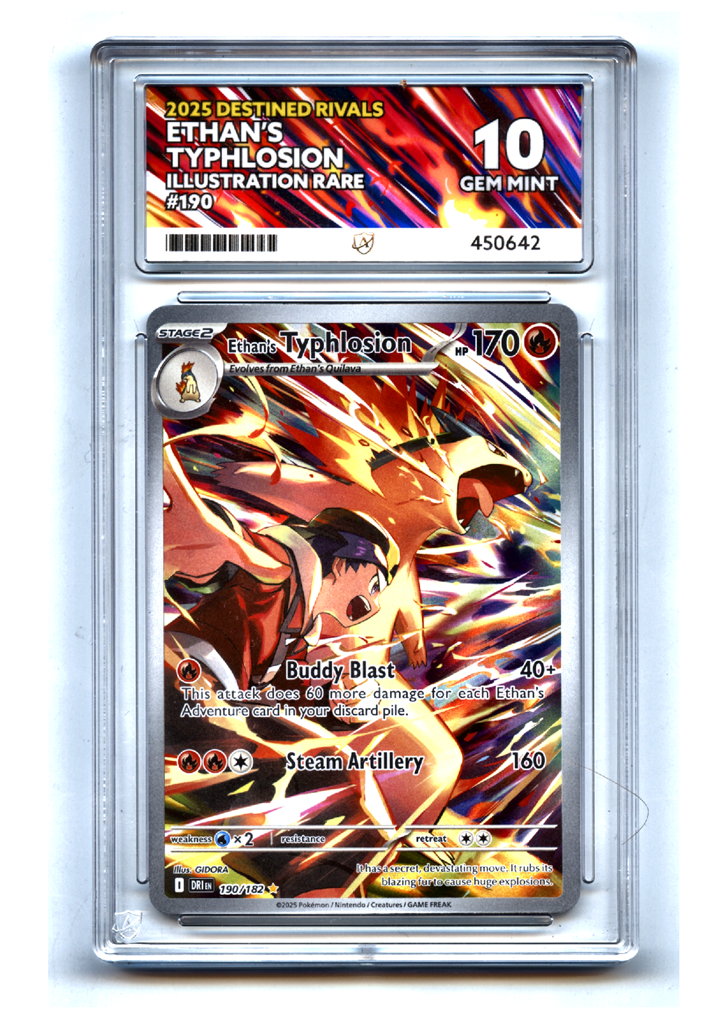 Ethan's Typhlosion - Grade 10 - Destined Rivals (450642) — front