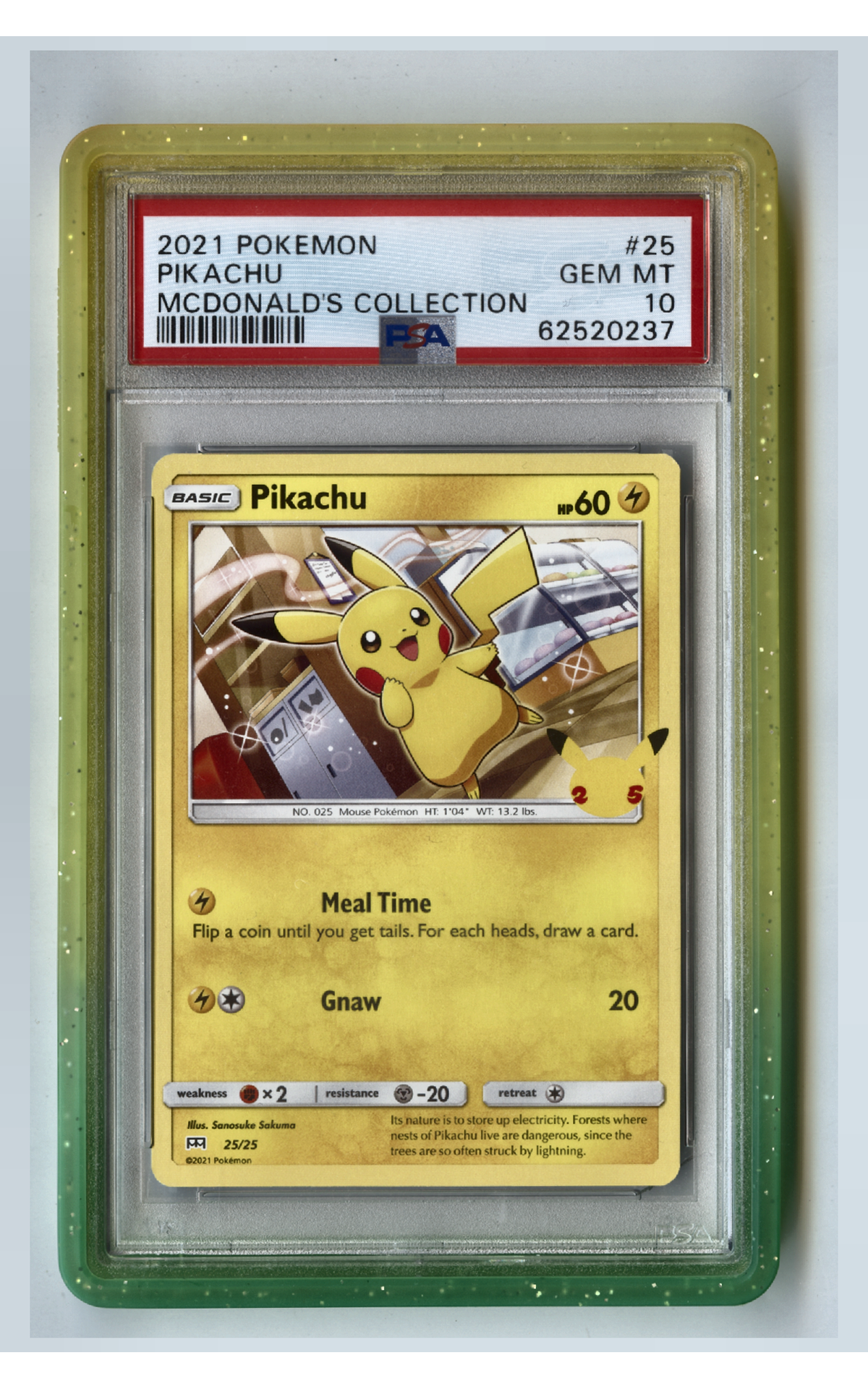 Pikachu - PSA 10 - McDonald's Collection 2021, front
