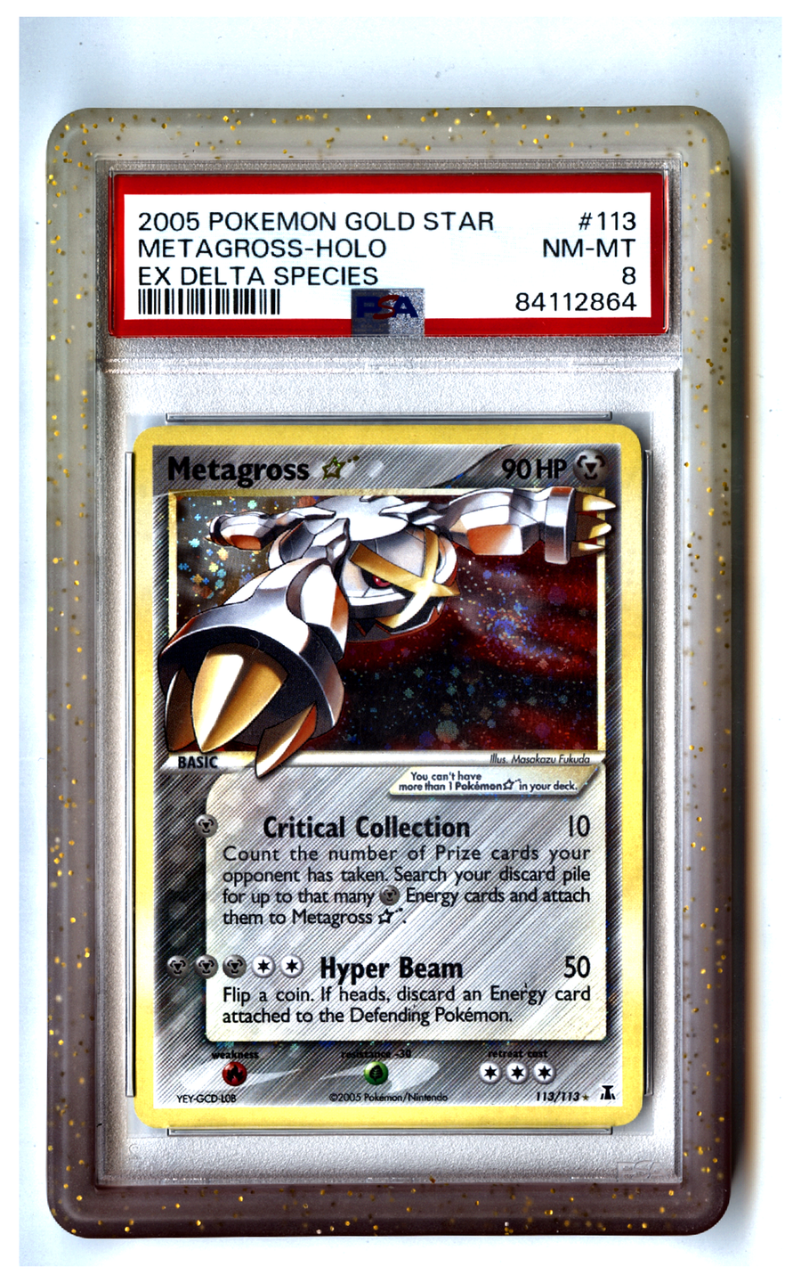 Metagross ★ - PSA 8 - Delta Species, front