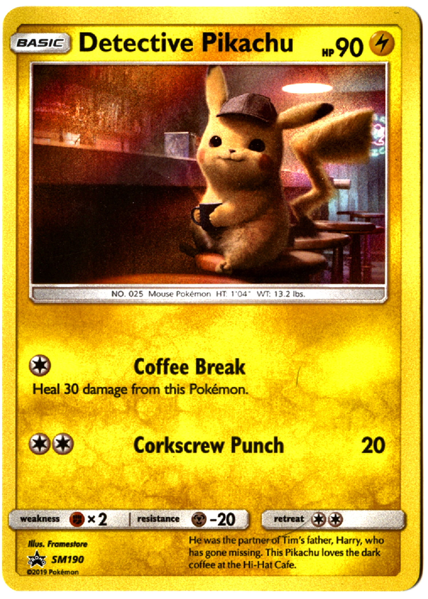 Detective Pikachu - SM190 - SM Black Star Promos - Near Mint — front