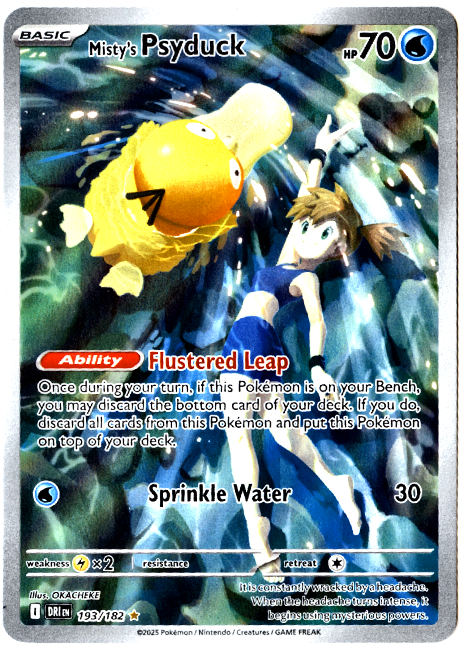 Misty's Psyduck - 193 - Destined Rivals - Near Mint — front
