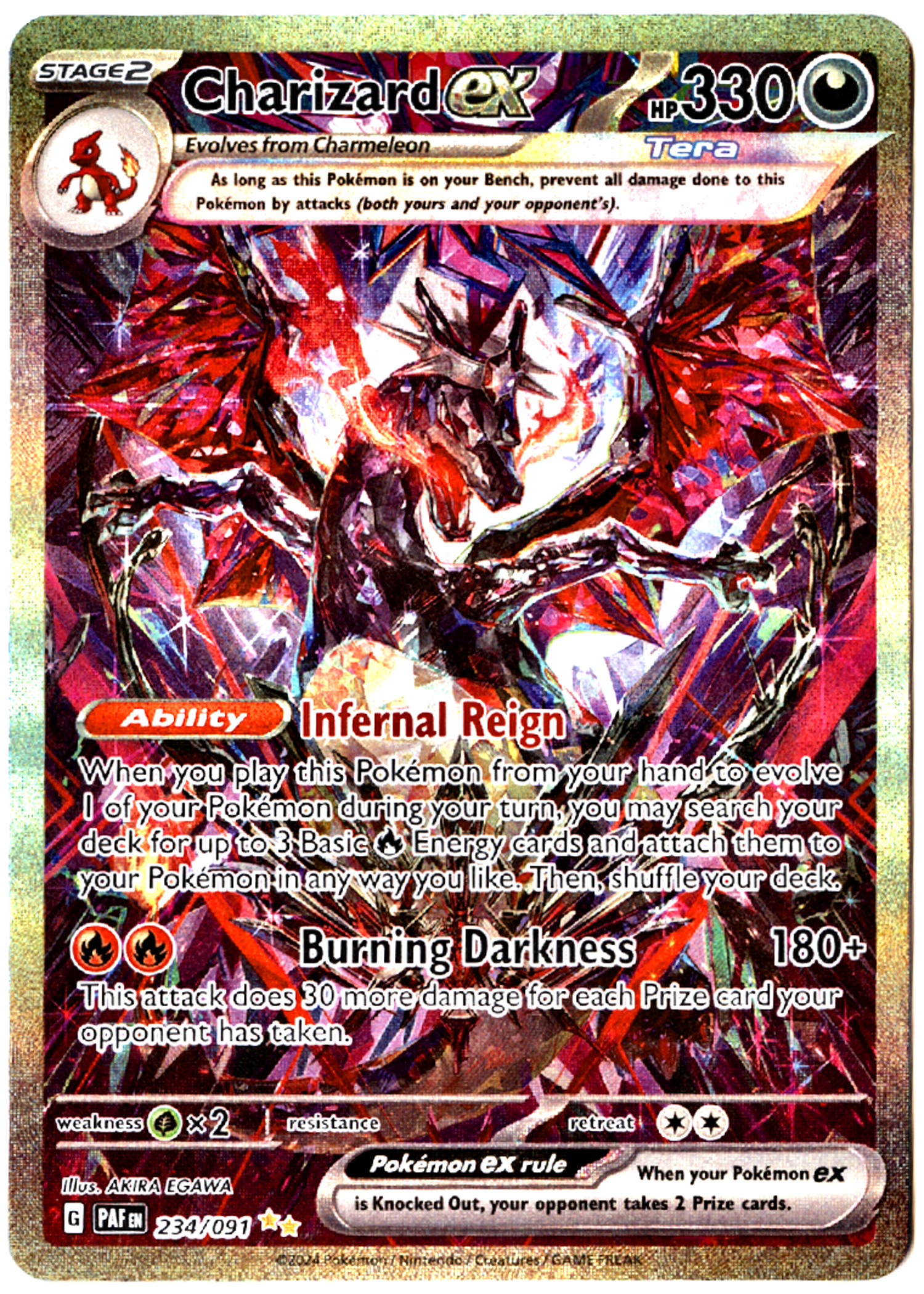 Charizard ex - 234 - Paldean Fates - Near Mint — front