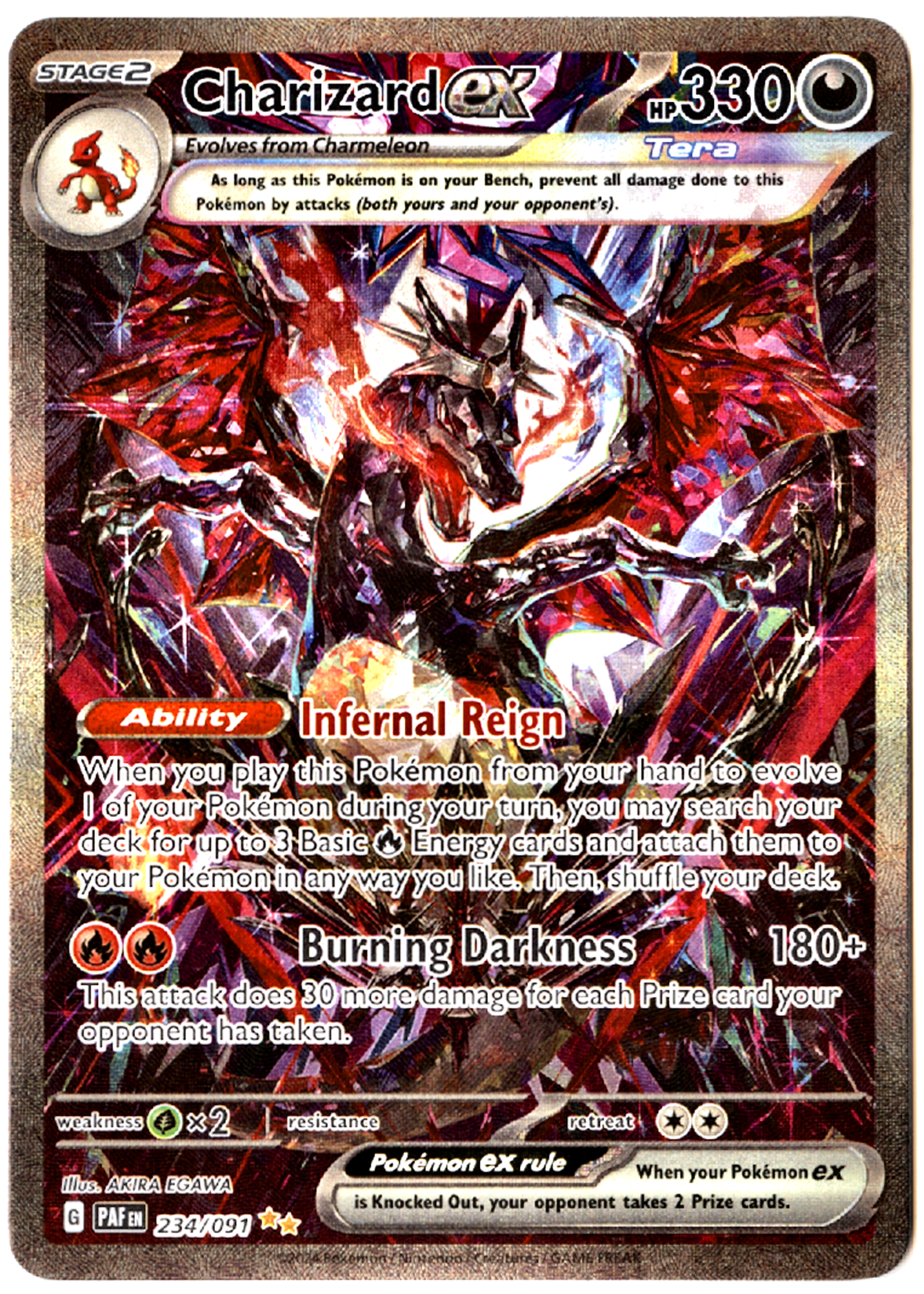 Charizard ex - 234 - Paldean Fates - Near Mint — front