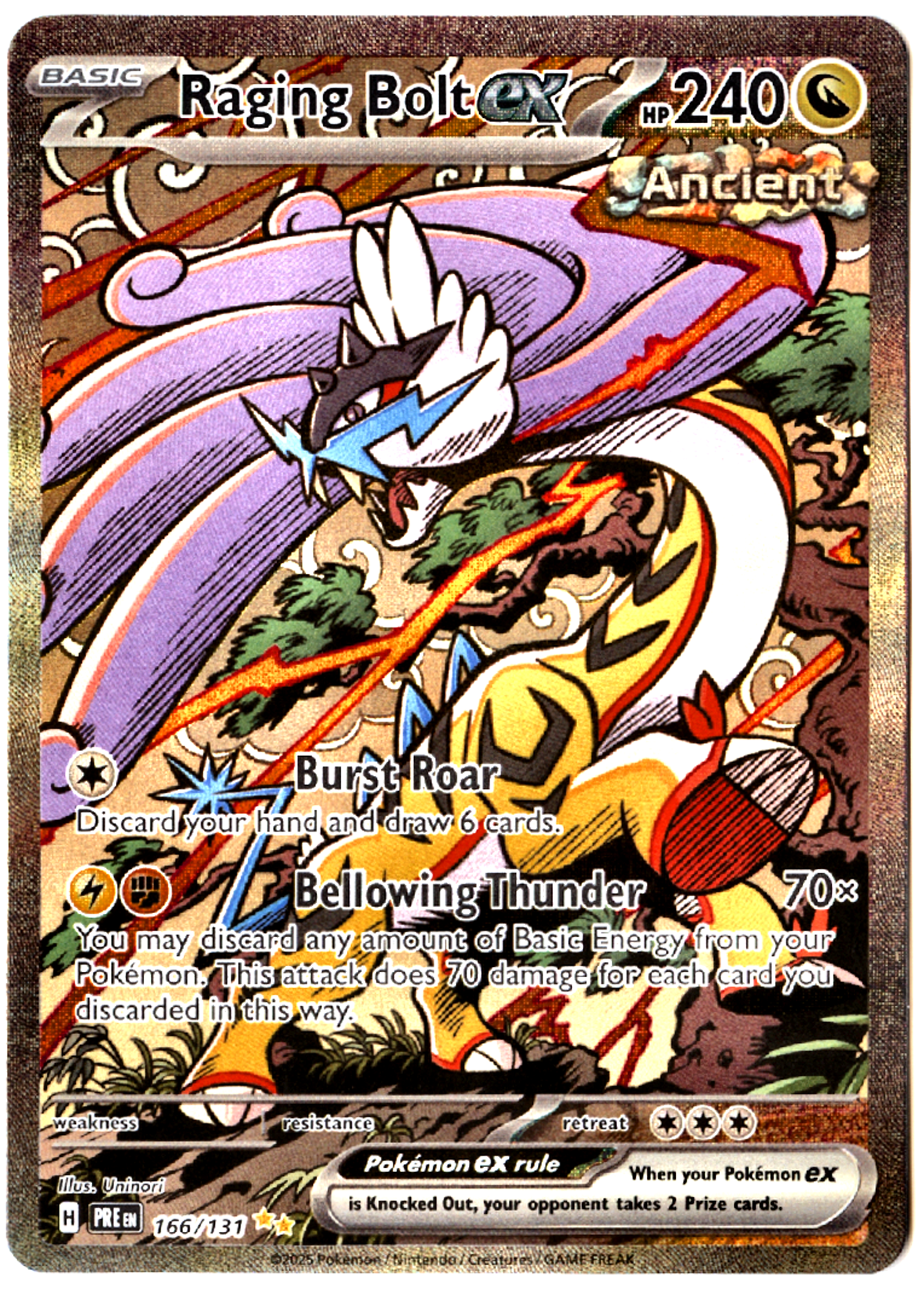 Raging Bolt ex - 166 - Prismatic Evolutions - Near Mint — front