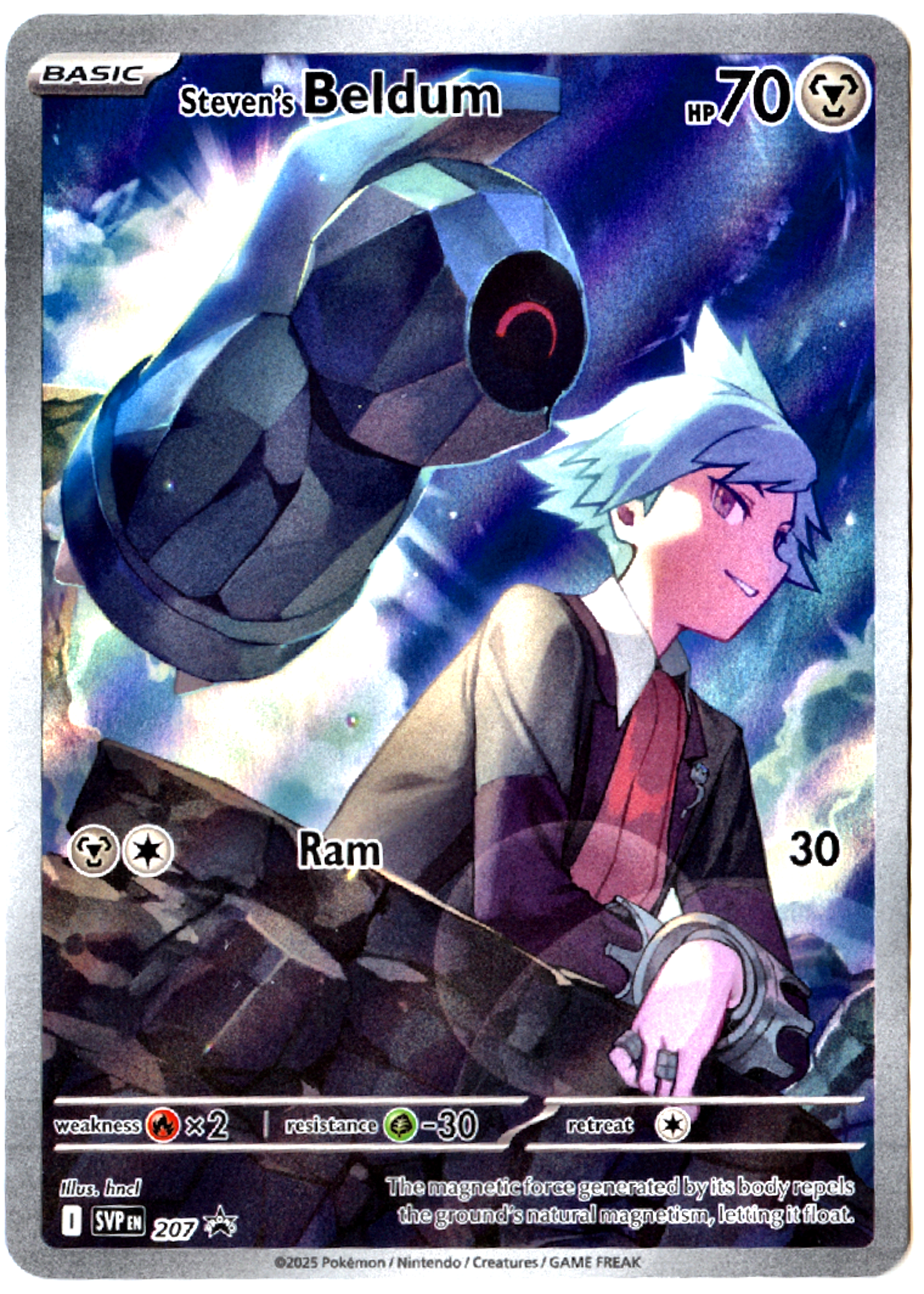 Steven's Beldum - 207 - Scarlet & Violet Black Star Promos - Near Mint — front