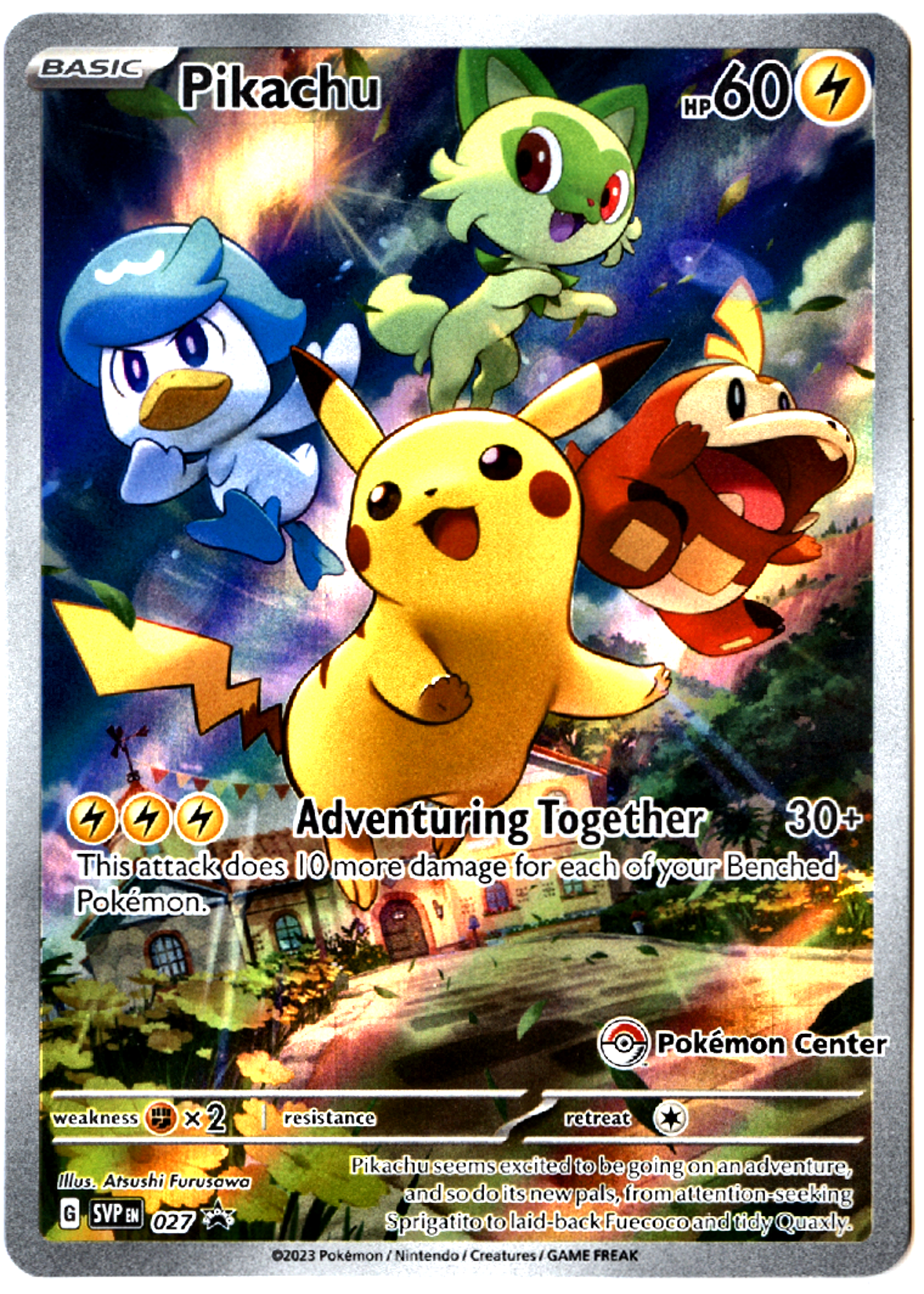 Pikachu - 27 - Scarlet & Violet Black Star Promos - Near Mint — front