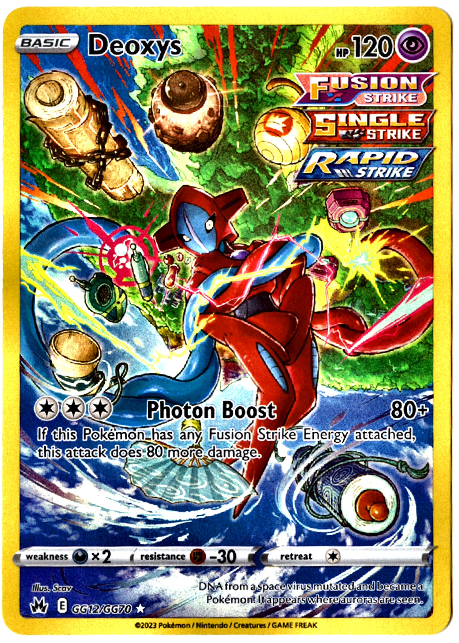 Deoxys - GG12 - Crown Zenith Galarian Gallery - Near Mint — front