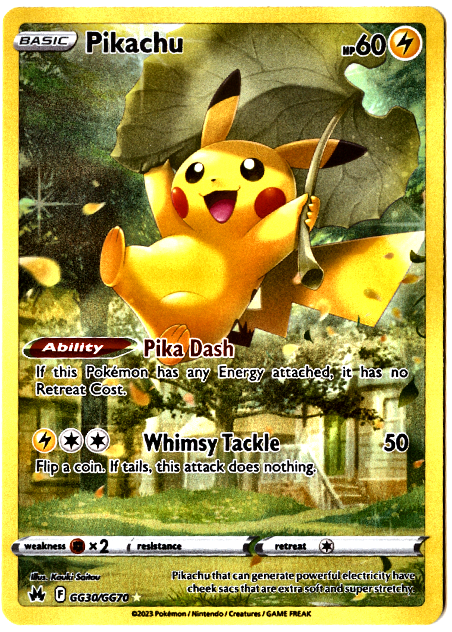 Pikachu - GG30 - Crown Zenith Galarian Gallery - Near Mint — front