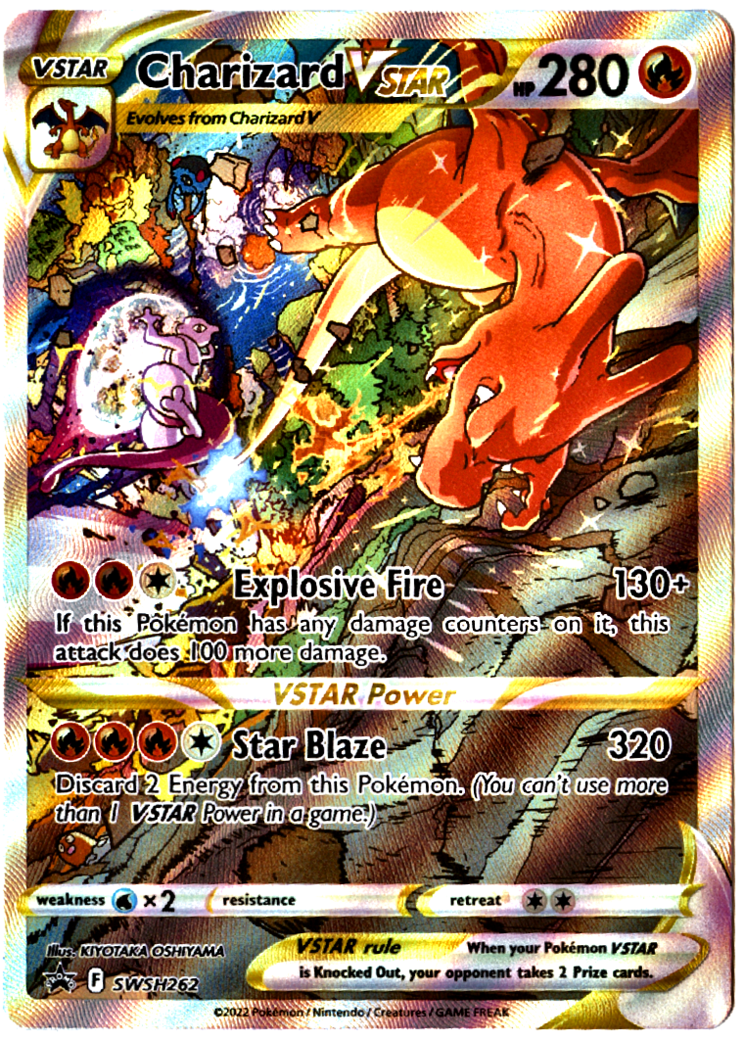 Charizard VSTAR - SWSH262 - SWSH Black Star Promos - Near Mint — front