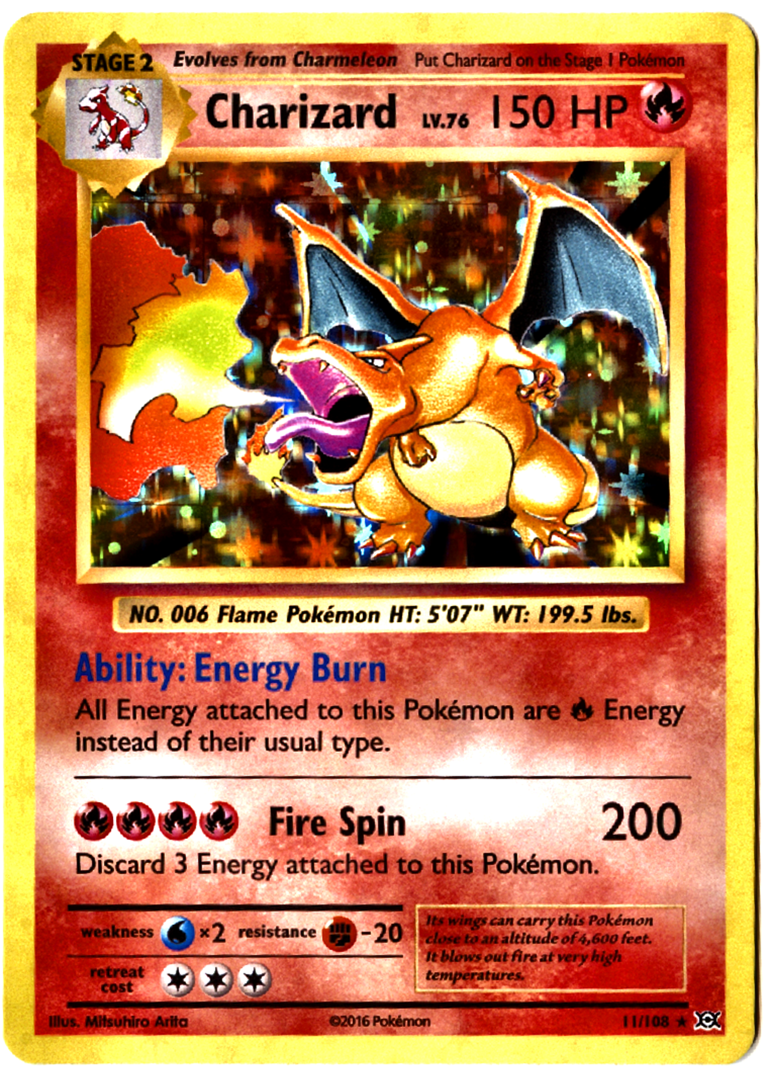 Charizard - 11 - Evolutions - Near Mint — front