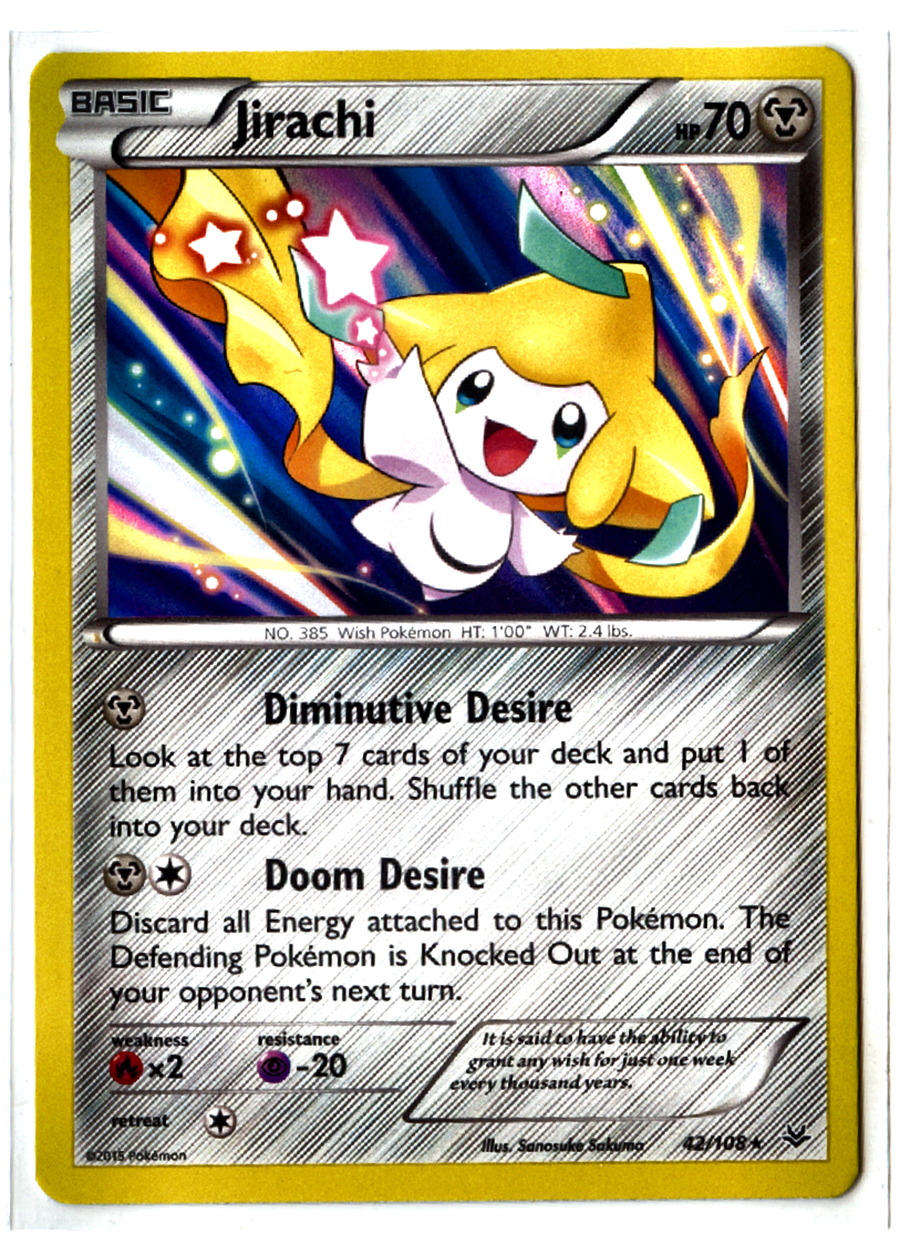 Jirachi - 42 - Roaring Skies - Near Mint, front